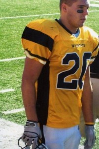  Chris Dobko: Chris came to the Wildcats from SACHS High School in St.Albert. Chris  played one season with the Cats, started every game as receiver and punt returner before heading to the U of C where he became their all time leader in pass receptions.